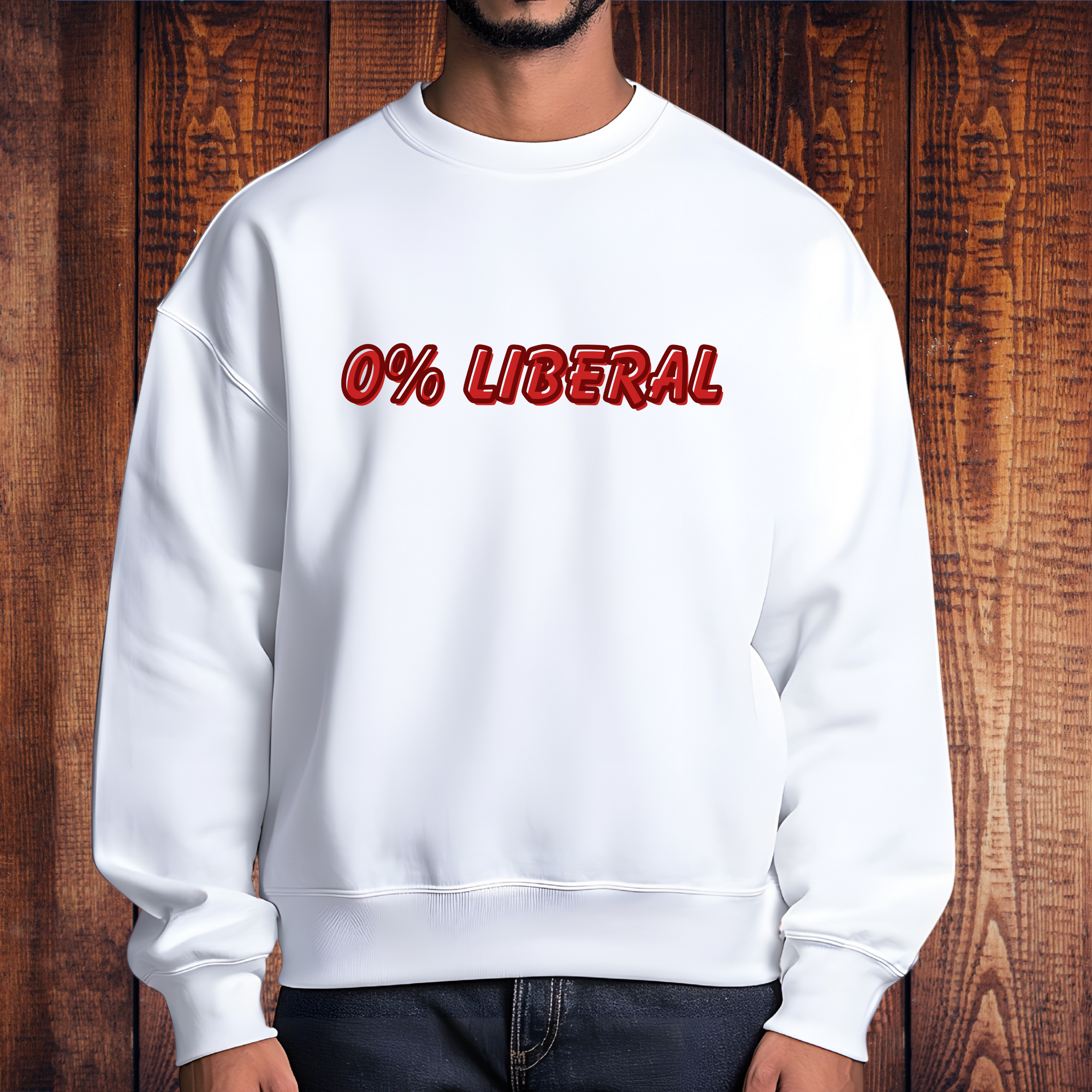 0% Liberal Conservative Graphic Tee – Political Statement Shirt