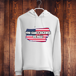 You Can’t Silence Us All Patriotic Sweatshirt – American Flag Graphic Pullover