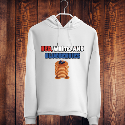 Red, White, and Blueberries Patriotic Hoodie – USA Graphic Sweatshirt